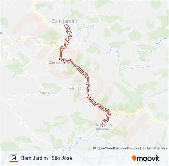 BOM JARDIM - SÃO JOSÉ Bus Line Map