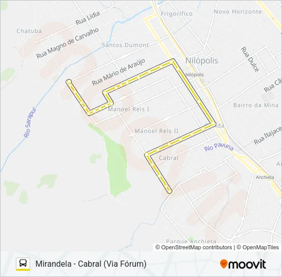 001 Bus Line Map