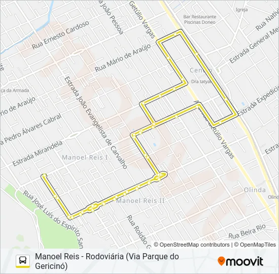 002 Bus Line Map