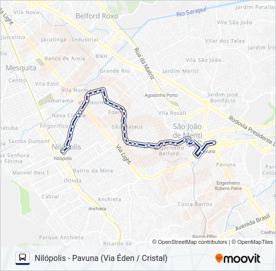 106 Bus Line Map