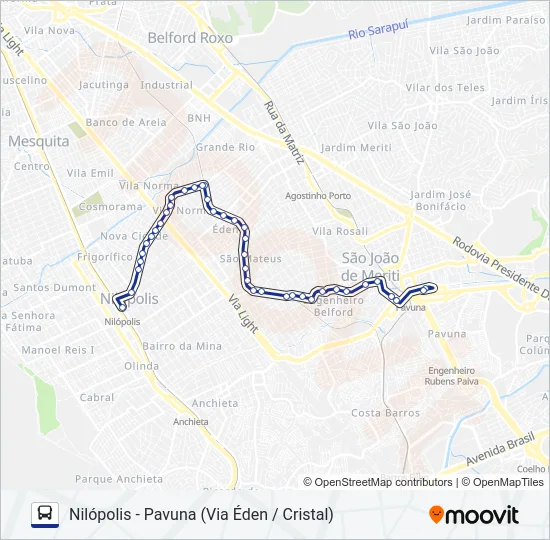 106 Bus Line Map