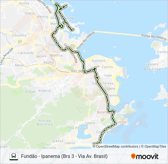 486 Bus Line Map