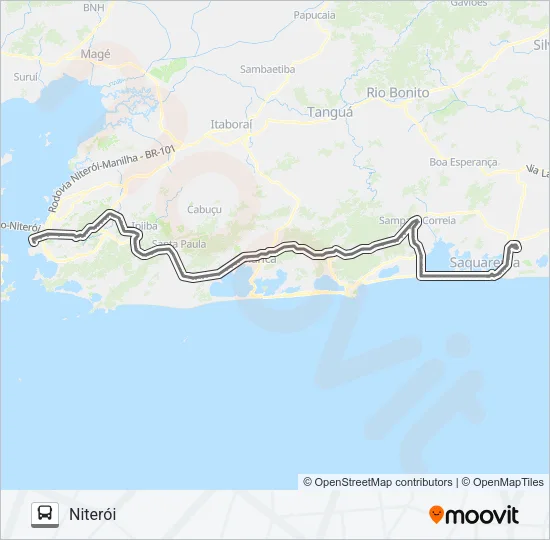 EXECUTIVO Bus Line Map