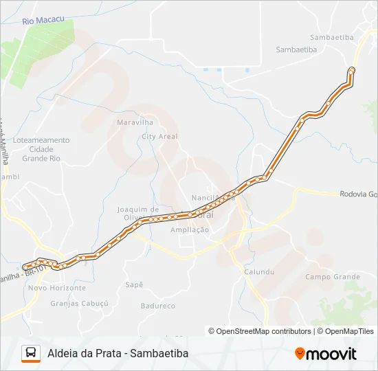 72 Bus Line Map