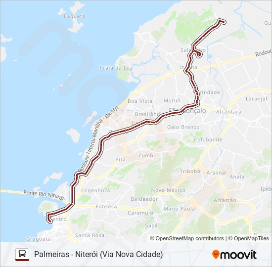 Mapa de 400 de autobús