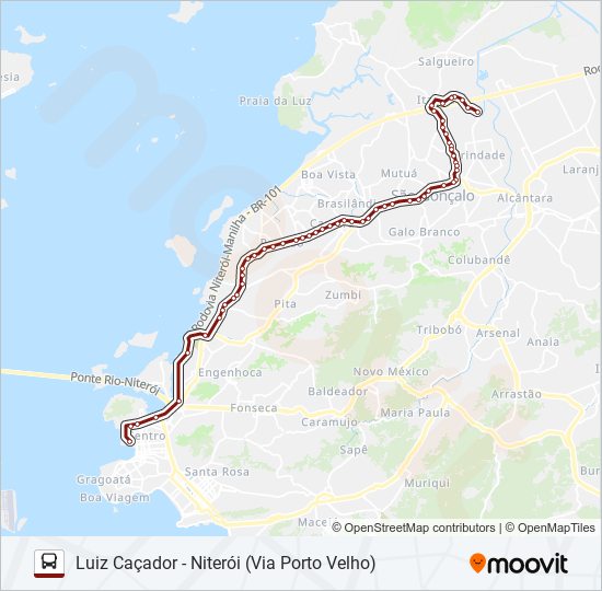 Mapa de 401 de autobús