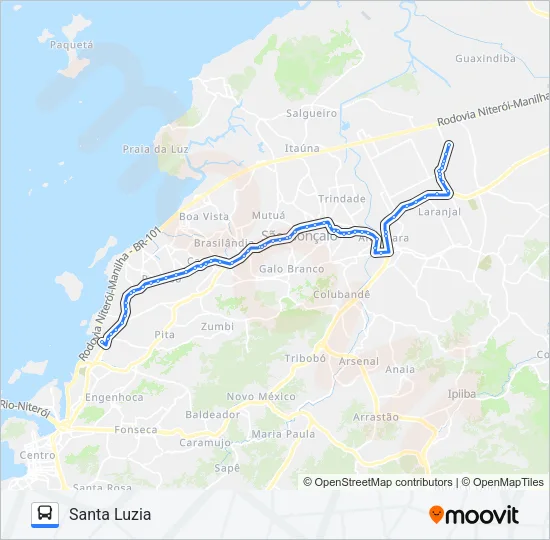 13B Bus Line Map
