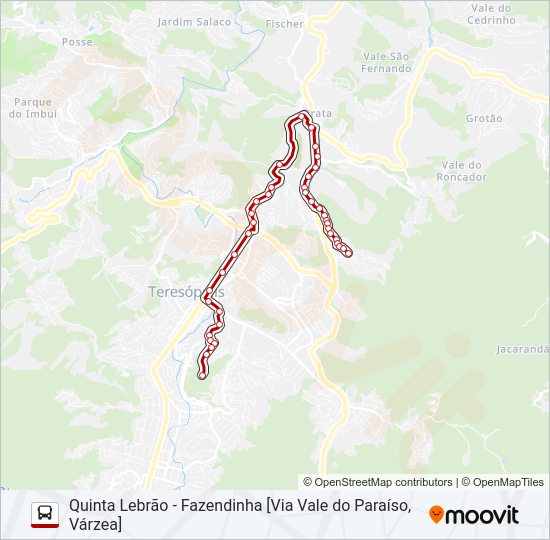 51A bus Line Map