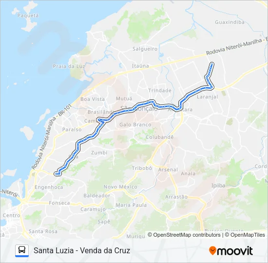 12A Bus Line Map
