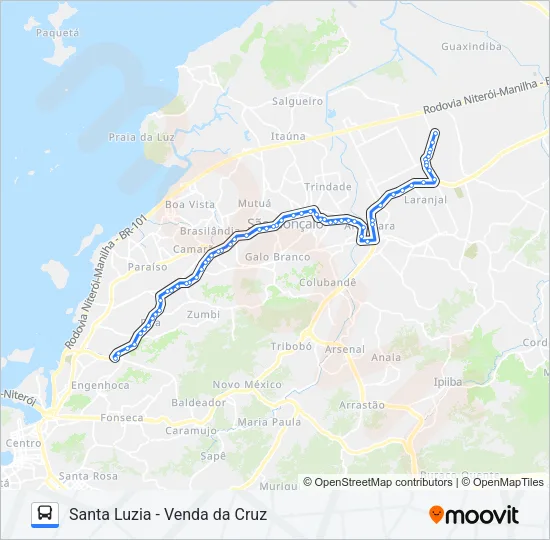 12A Bus Line Map