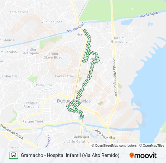 34 bus Line Map