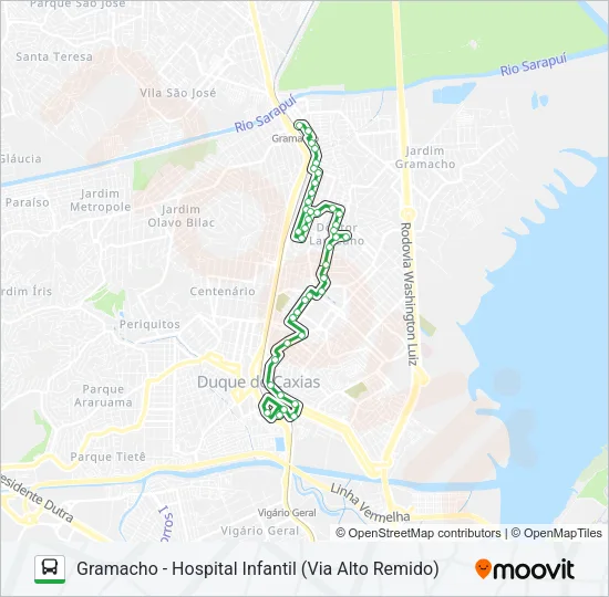 34 Bus Line Map
