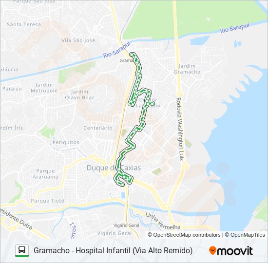 34 bus Line Map