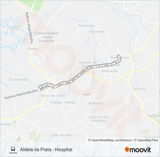 73 Bus Line Map