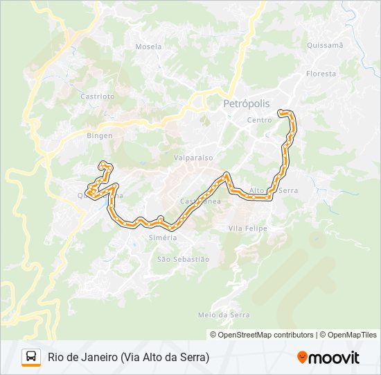 Mapa de 440 de autobús