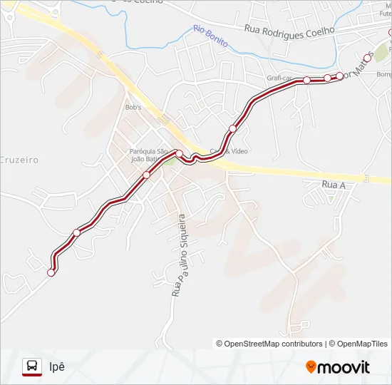 RIO BONITO - IPÊ Bus Line Map