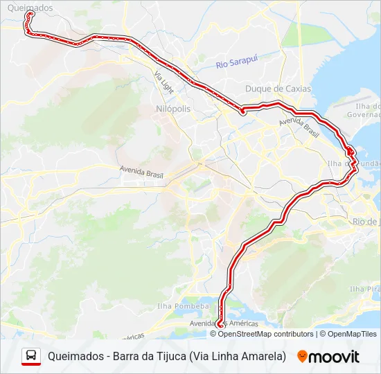 425T Bus Line Map