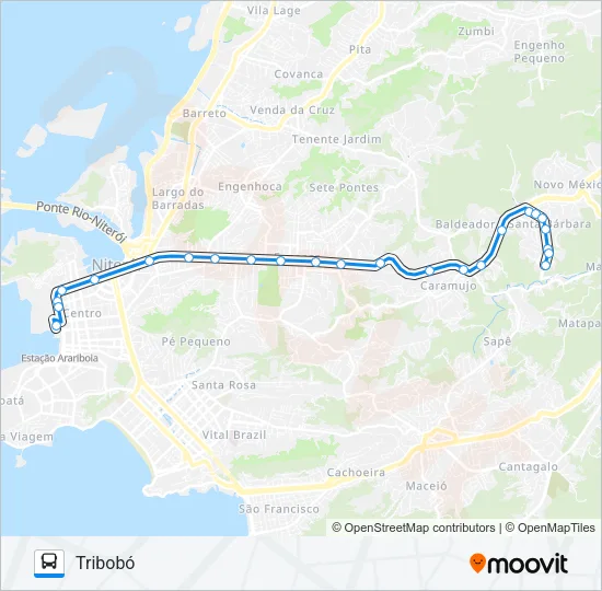 580M Bus Line Map