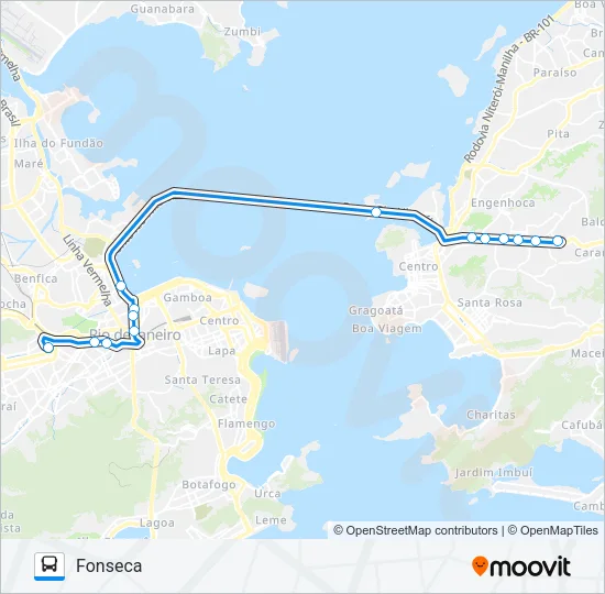 725D Bus Line Map