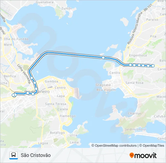 725D Bus Line Map