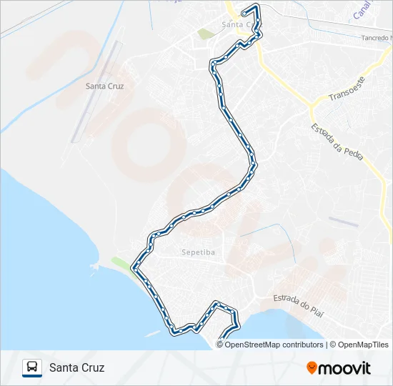 870 Bus Line Map