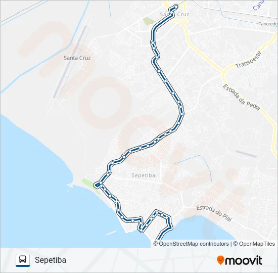 870 Bus Line Map