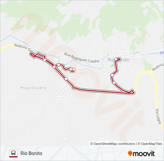 RIO BONITO - MANGUEIRINHA Bus Line Map
