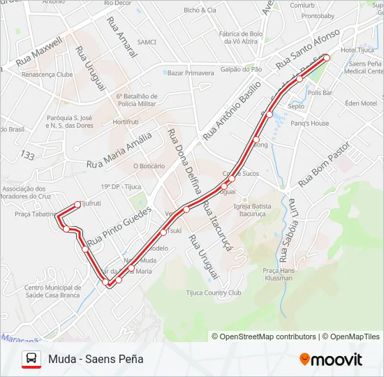626 Bus Line Map