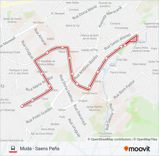 626 Bus Line Map