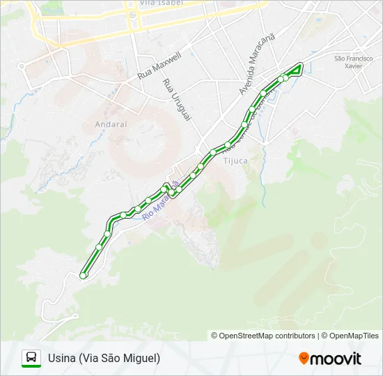 603 Bus Line Map