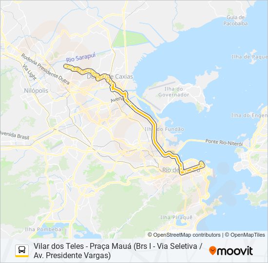 Mapa da linha 2417C (EXECUTIVO) de ônibus