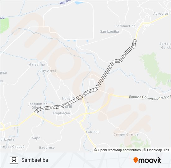 Mapa de 12 de autobús