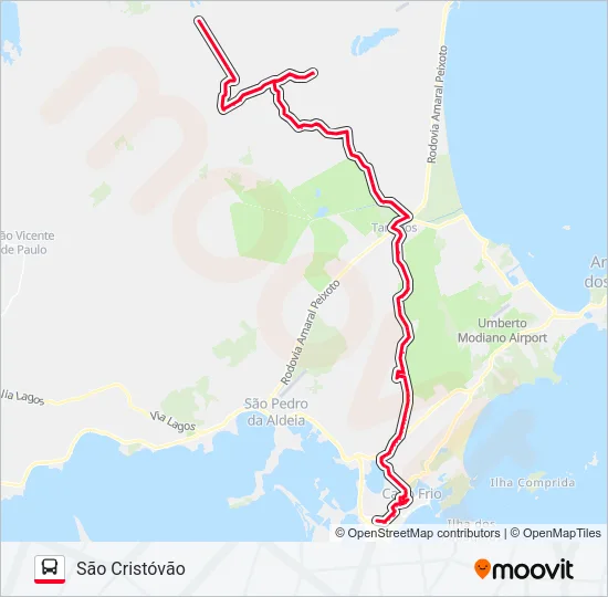302 SÃO CRISTÓVÃO / AGRISA Bus Line Map