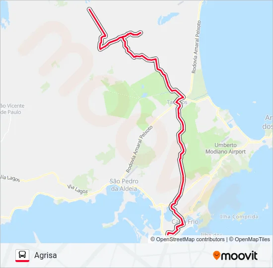 302 SÃO CRISTÓVÃO / AGRISA Bus Line Map