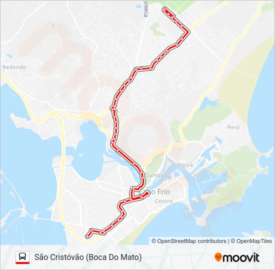 321 SÃO CRISTÓVÃO / TANGARÁ Bus Line Map