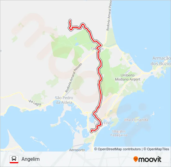 330 SÃO CRISTÓVÃO / ANGELIM Bus Line Map