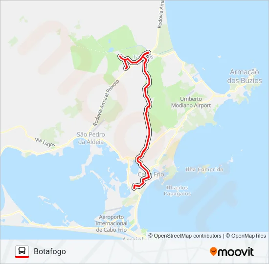 320 SÃO CRISTÓVÃO / BOTAFOGO Bus Line Map