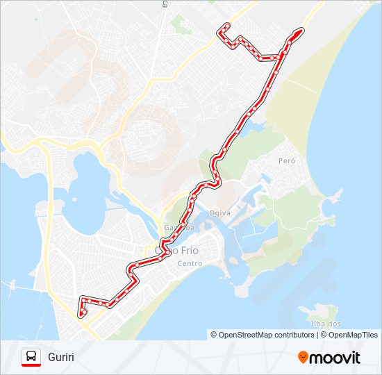 Mapa de 338 SÃO CRISTÓVÃO / GURIRI (VIA GAMBOA) de autobús