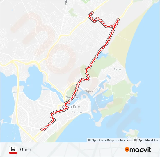338 SÃO CRISTÓVÃO / GURIRI (VIA GAMBOA) Bus Line Map