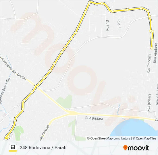 248 RODOVIÁRIA / PARATI Bus Line Map