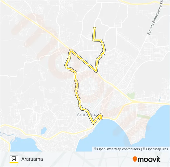 203 ARARUAMA / ITATIQUARA Bus Line Map