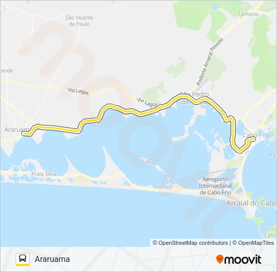 B147 ARARUAMA / CABO FRIO Bus Line Map