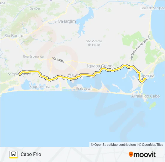 B440 SAMPAIO CORREIA / CABO FRIO Bus Line Map