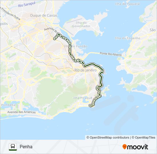 Mapa de 483SV de autobús