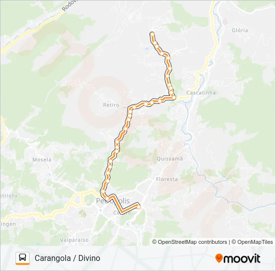 504 Bus Line Map