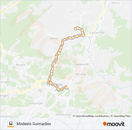 526 bus Line Map