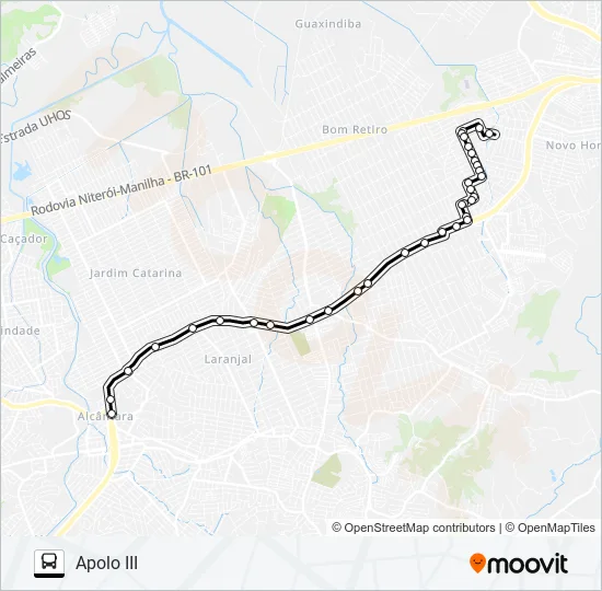 40A Bus Line Map