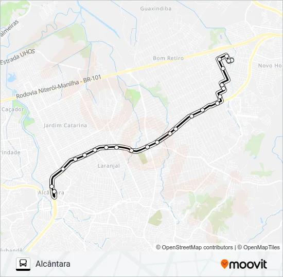 40A Bus Line Map
