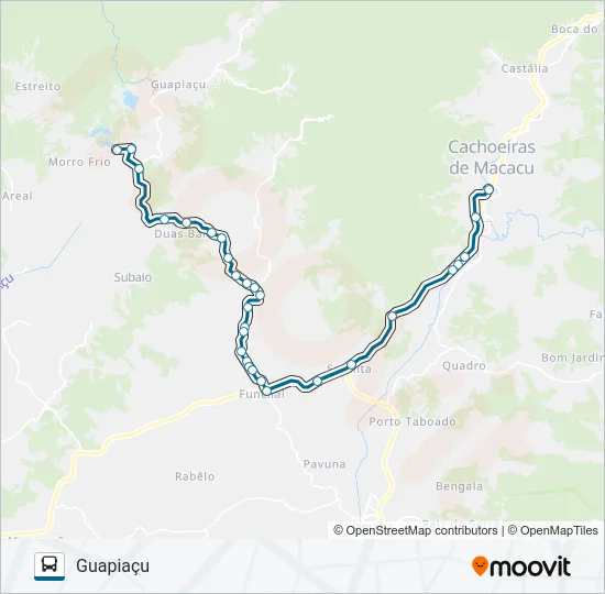 GUAPIAÇU Bus Line Map