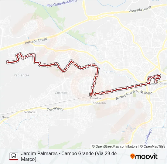 893 Bus Line Map